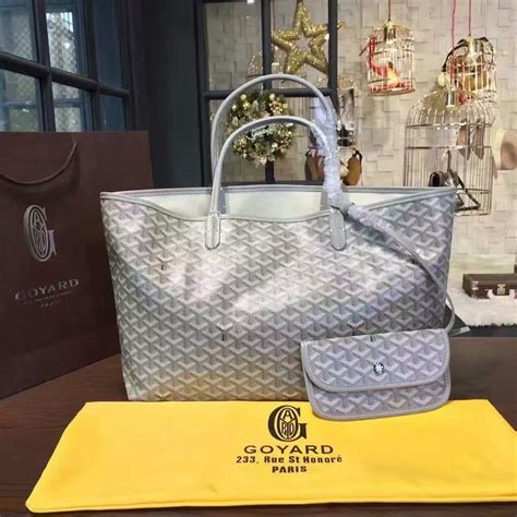 goyard light grey|grey goyard carryall.